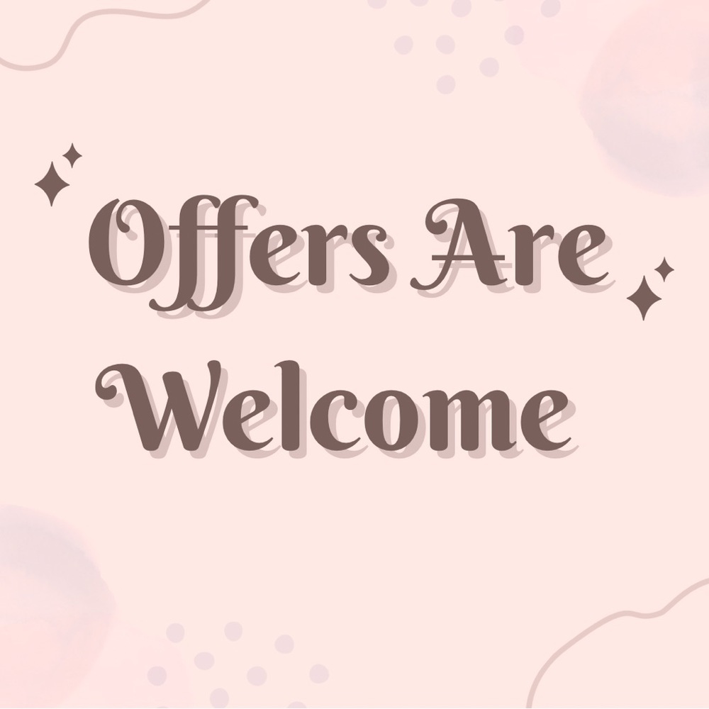 Offers Are Welcome with FREE SHIPPING